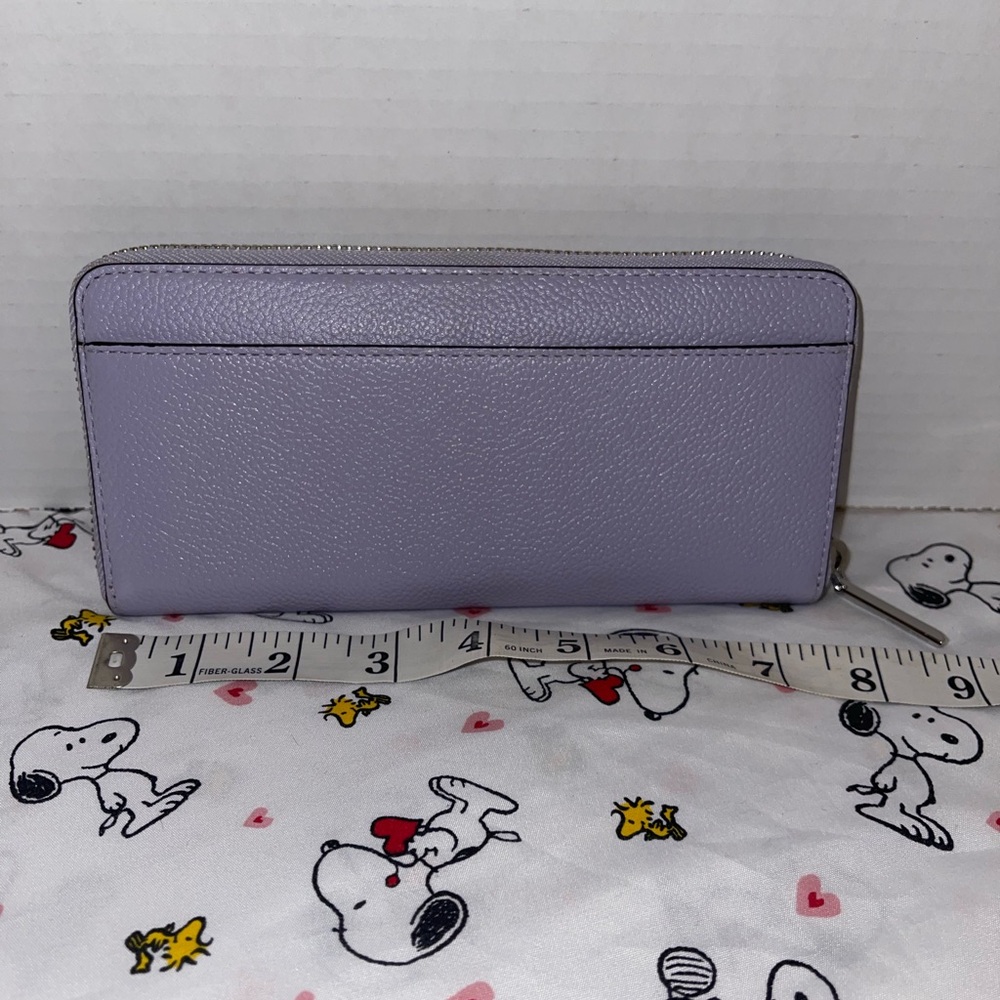 Kate spade wallet nwt pebbled leather lavender color